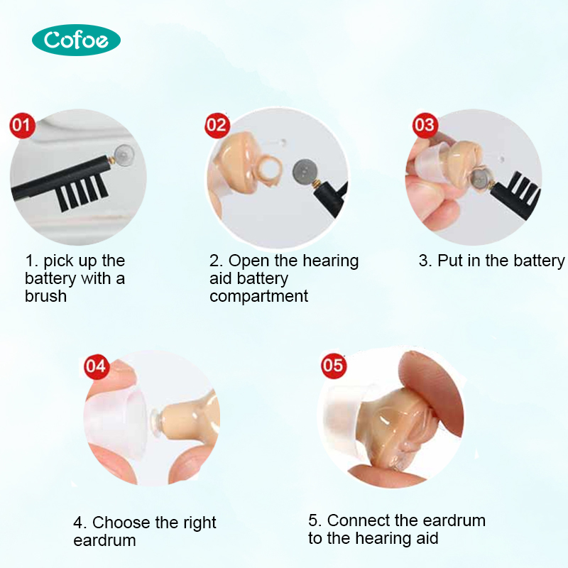 Non Programmable Waterproof CIC Hearing Aids For Veterans