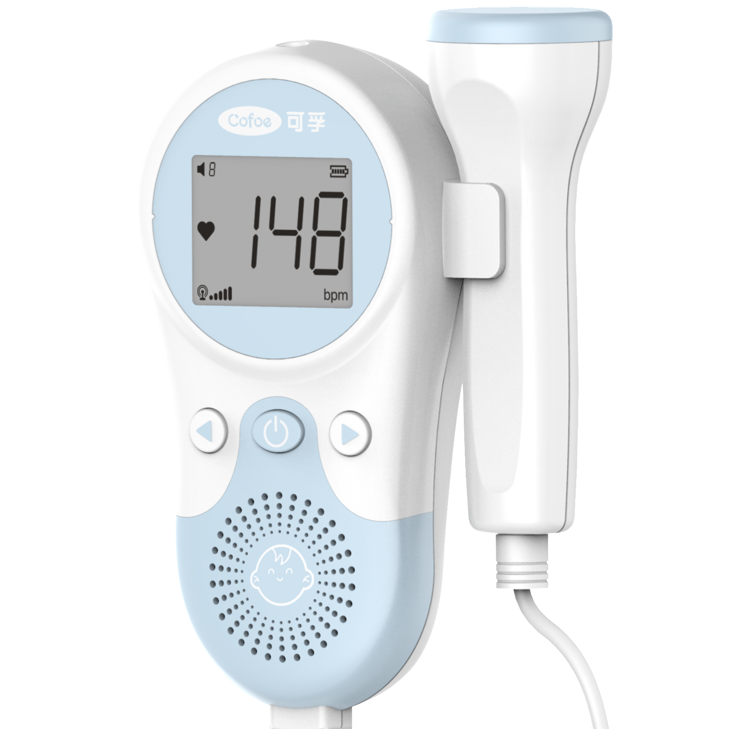 HB-1003s Professional Cofoe Handheld Digital Baby Heart Monitor