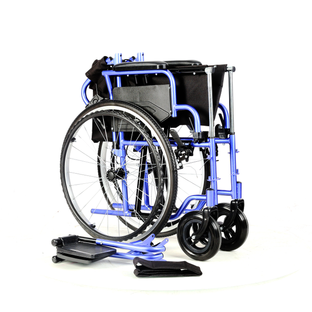 KF-SYIV-005 Folding Slope Armrest Light Weight Adult Manual Wheelchair 