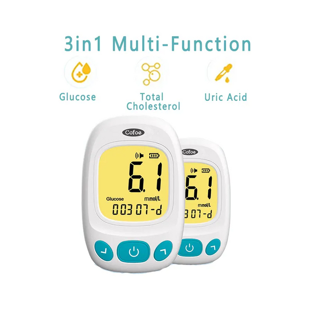 Highly Accurate Cholesterol Blood Glucose Uric Acid Triple Measurement Instrument