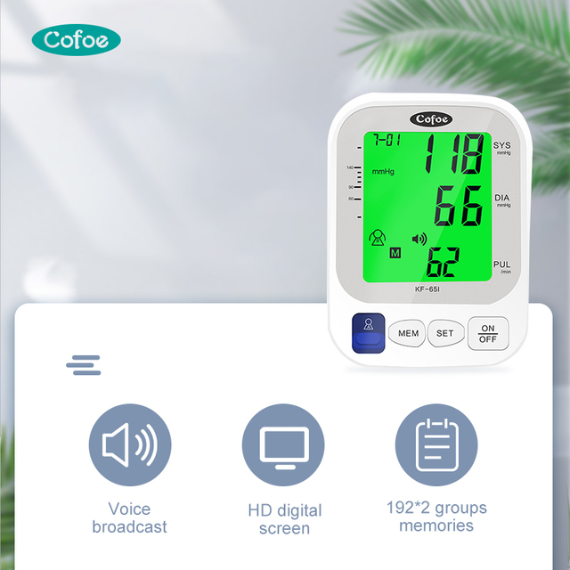 KF-65I Cofoe Automatic Digital Blood Pressure Monitor(Arm Type)