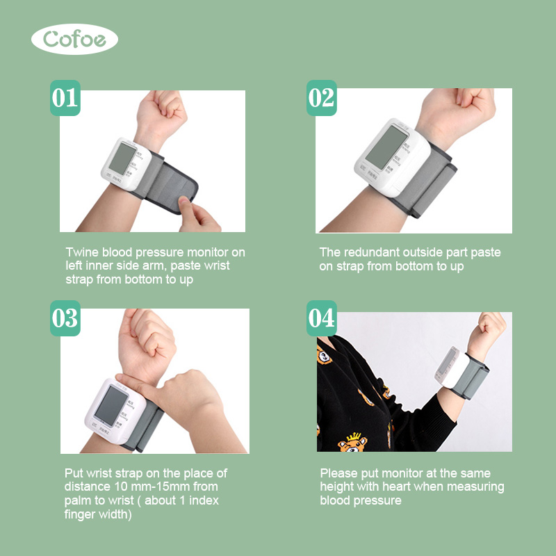 cofoe wrist blood pressure monitor