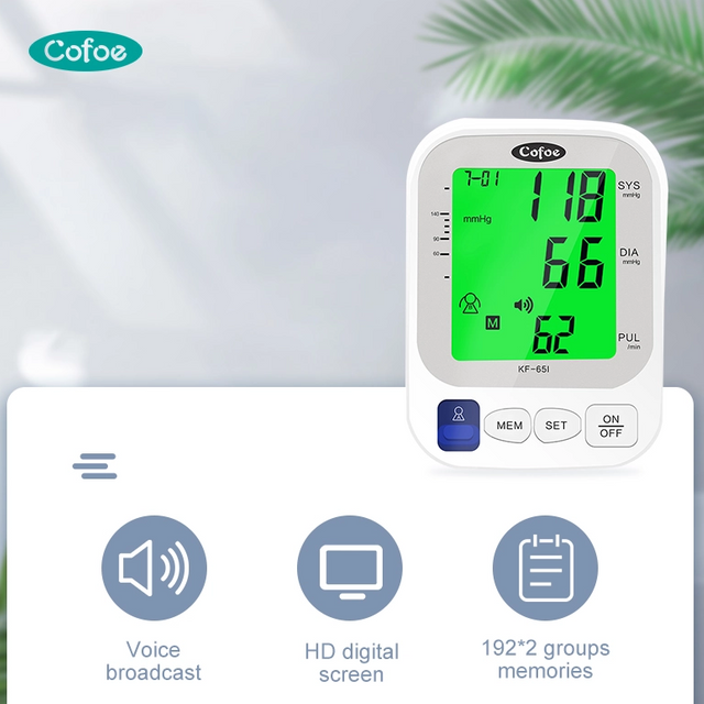 KF-65IPLUS Automatic Upper Arm Blood Pressure Monitor